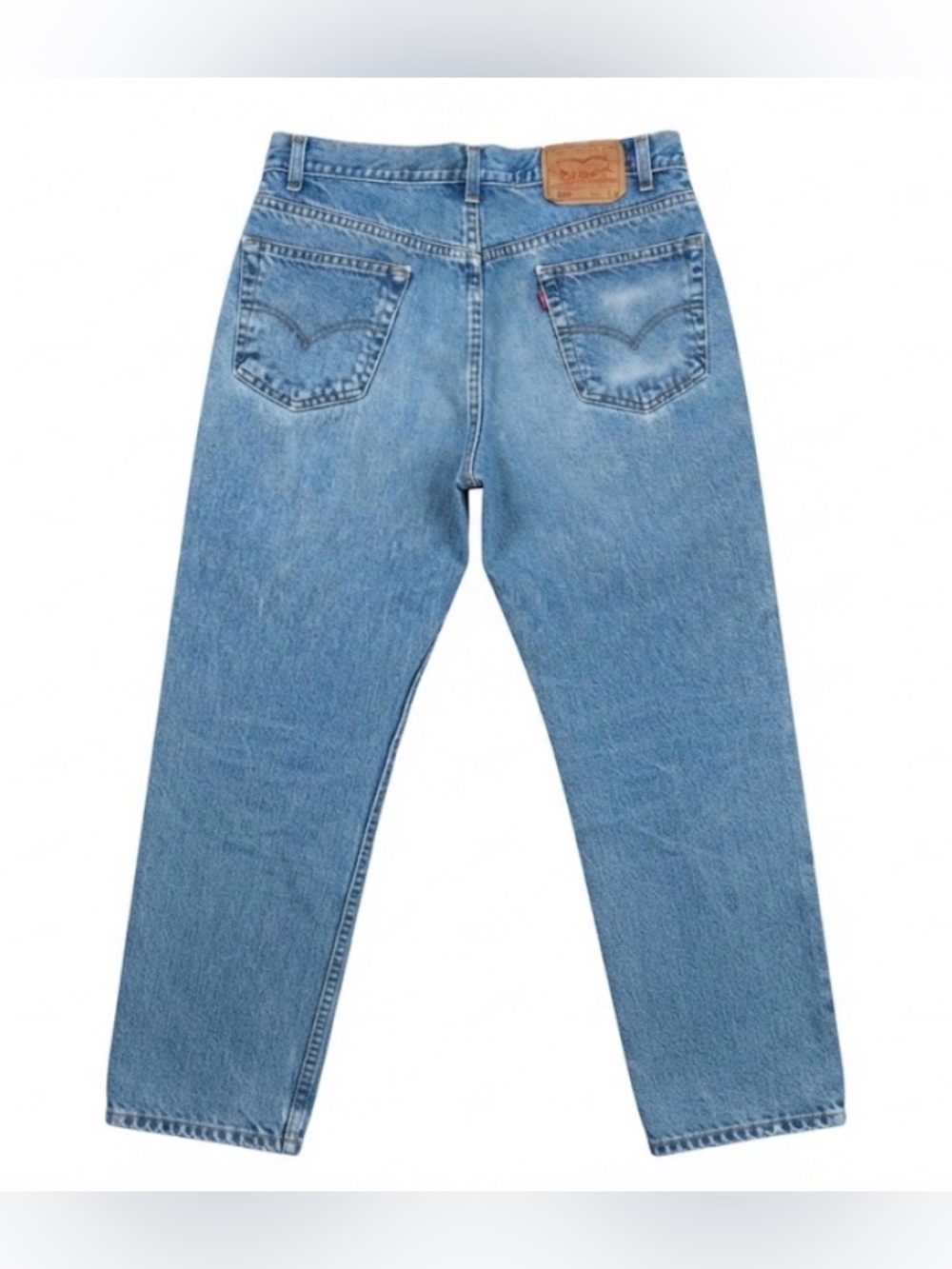Levi's 550 Jeans Men's 36x32 Relaxed Fit Blue Denim Pants Made in Mexico Vintage